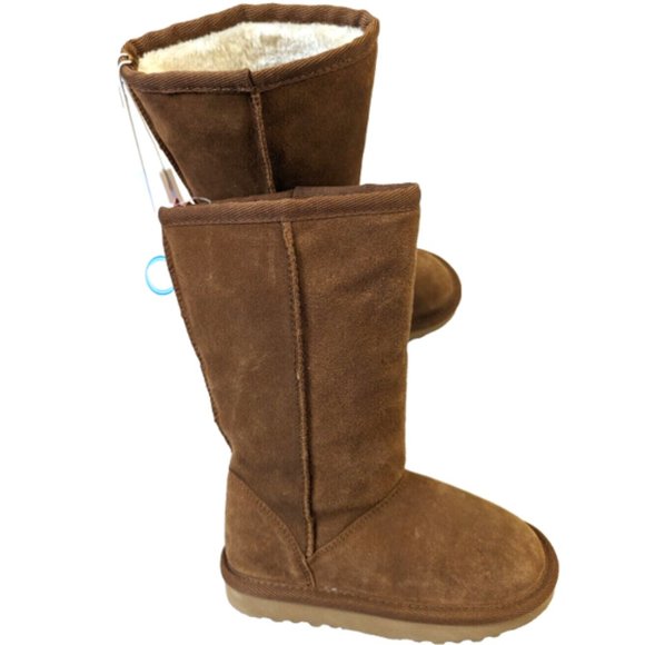 The Children's Place Girls Chalet Boot Furry Lined Winter Boot Brown 11 … - Picture 2 of 7